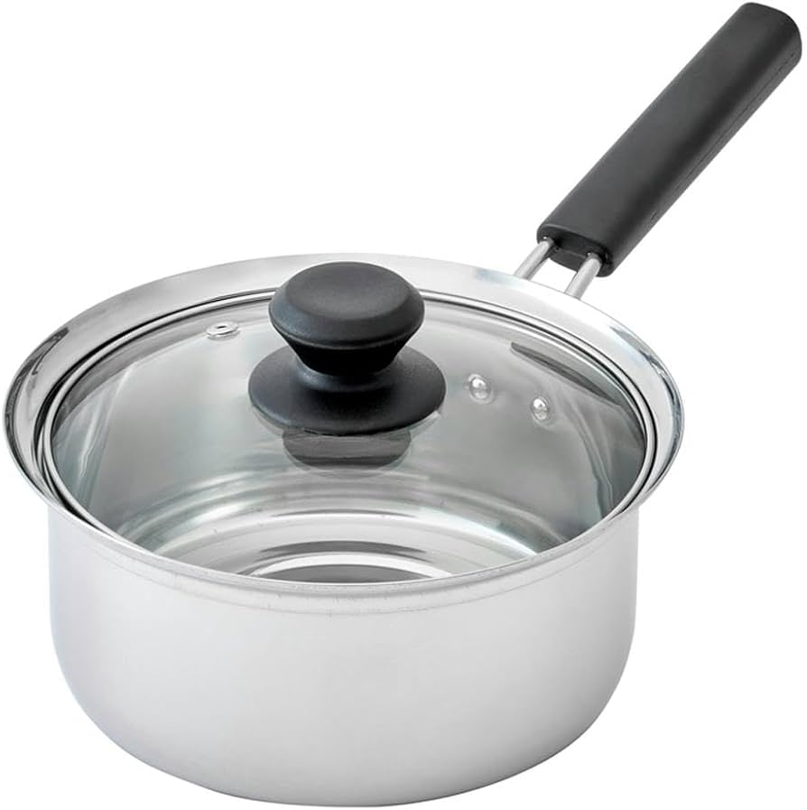 Amazon | カインズ(CAINZ) ふきこぼれしにくい ステンレス片手鍋 18cm